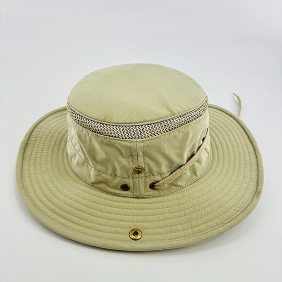 Tilley Endurables The Airflo Tilley Hat Men's 7 1/2 Khaki Boonie Hat Wide Brim - Picture 3 of 6